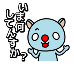 Red nose and one eyebrow man sticker #962751