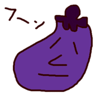 no motivation eggplant sticker #964012