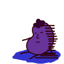 no motivation eggplant sticker #964040