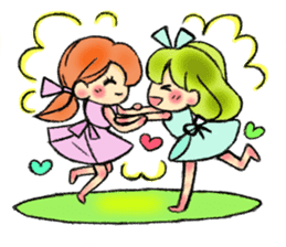 kawaii Girls sticker #964050