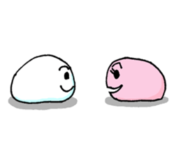 Lisa And Eddie Red And White Rice Cakes sticker #964392