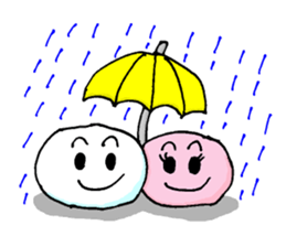 Lisa And Eddie Red And White Rice Cakes sticker #964396