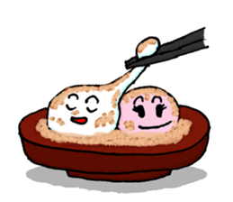 Lisa And Eddie Red And White Rice Cakes sticker #964406
