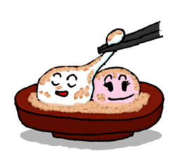 Lisa And Eddie Red And White Rice Cakes sticker #964406