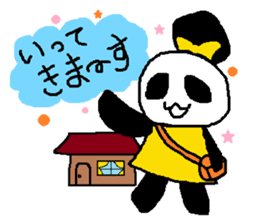 Panda girl sticker #964529