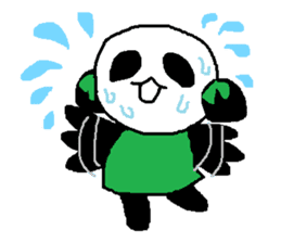 Panda girl sticker #964534