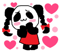 Panda girl sticker #964539