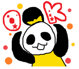 Panda girl sticker #964557