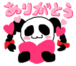 Panda girl sticker #964563