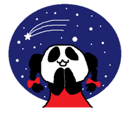 Panda girl sticker #964564