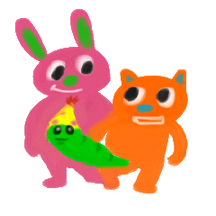 rabbit.cat and caterpillar