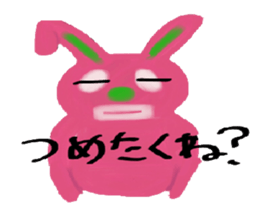 rabbit.cat and caterpillar sticker #964570