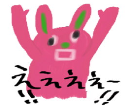 rabbit.cat and caterpillar sticker #964574