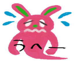 rabbit.cat and caterpillar sticker #964575