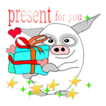 Let's talk in pig language. sticker #965283