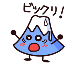 Mount Fuji and Pudding sticker #966019