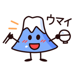 Mount Fuji and Pudding sticker #966021