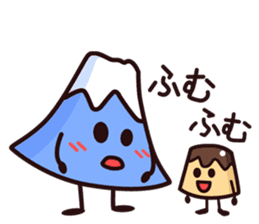 Mount Fuji and Pudding sticker #966039