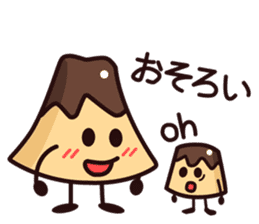 Mount Fuji and Pudding sticker #966043