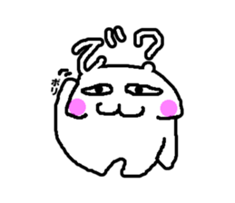 Making agreeable responses rabbit sticker #966969
