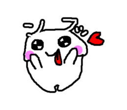Making agreeable responses rabbit sticker #966978