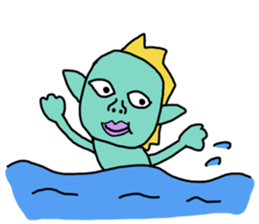 fish boy sticker #967171