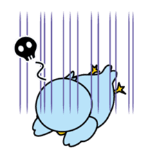 Blue bird Happii and Pink-chan sticker #967294