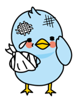 Blue bird Happii and Pink-chan sticker #967306