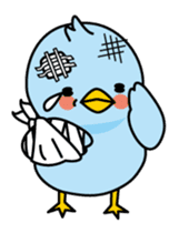 Blue bird Happii and Pink-chan sticker #967306