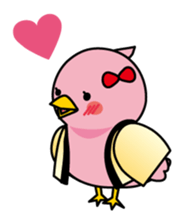 Blue bird Happii and Pink-chan sticker #967307