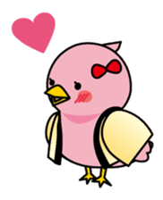 Blue bird Happii and Pink-chan sticker #967307