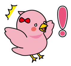Blue bird Happii and Pink-chan sticker #967308