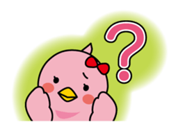 Blue bird Happii and Pink-chan sticker #967309