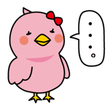 Blue bird Happii and Pink-chan sticker #967311