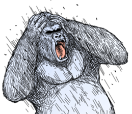 Honorific of Gorilla gorilla gorilla sticker #967420
