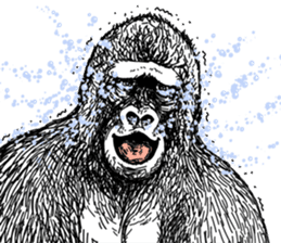 Honorific of Gorilla gorilla gorilla sticker #967430