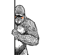 Honorific of Gorilla gorilla gorilla sticker #967444