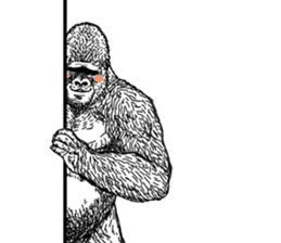 Honorific of Gorilla gorilla gorilla sticker #967444