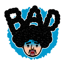 Afro man sticker #967810