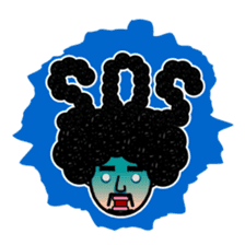 Afro man sticker #967814