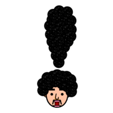 Afro man sticker #967818