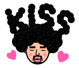 Afro man sticker #967824