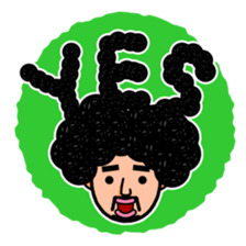 Afro man sticker #967830