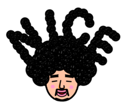 Afro man sticker #967833