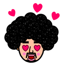 Afro man sticker #967834