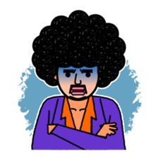 Afro man sticker #967844