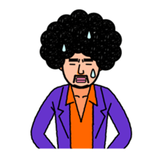 Afro man sticker #967845