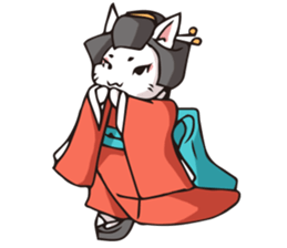 Geisha & Ninja CAT sticker #968167