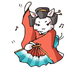 Geisha & Ninja CAT sticker #968173