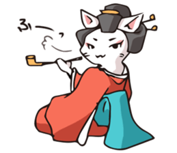 Geisha & Ninja CAT sticker #968174